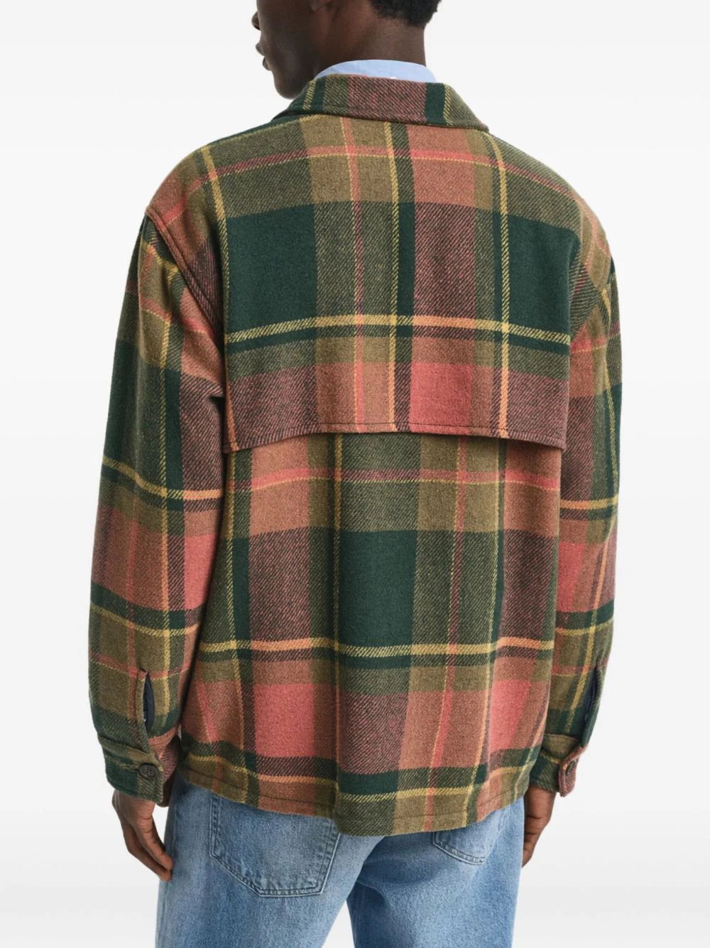 Checked Wool-Blend Shirt Jacket - Image 3