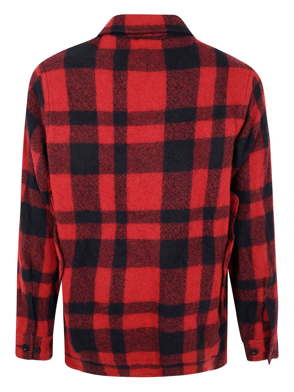Checked Wool Shirt Jacket - Image 2