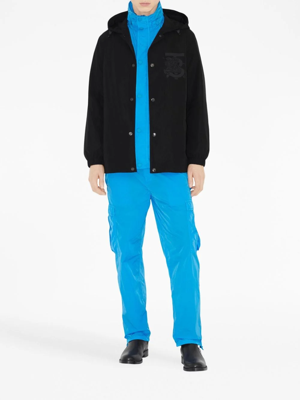 Chest Logo-Print Hooded Jacket - Image 4