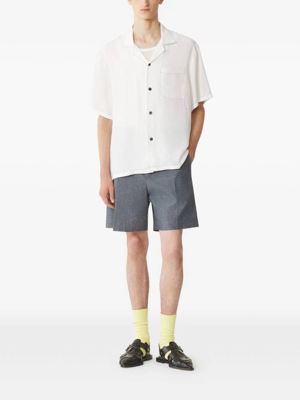 Chest-Pocket Back-Graphic Shirt - Image 5