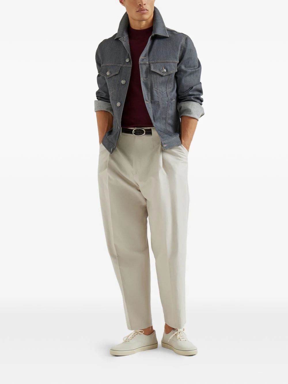 Chest-Pocket Denim Jacket - Image 3