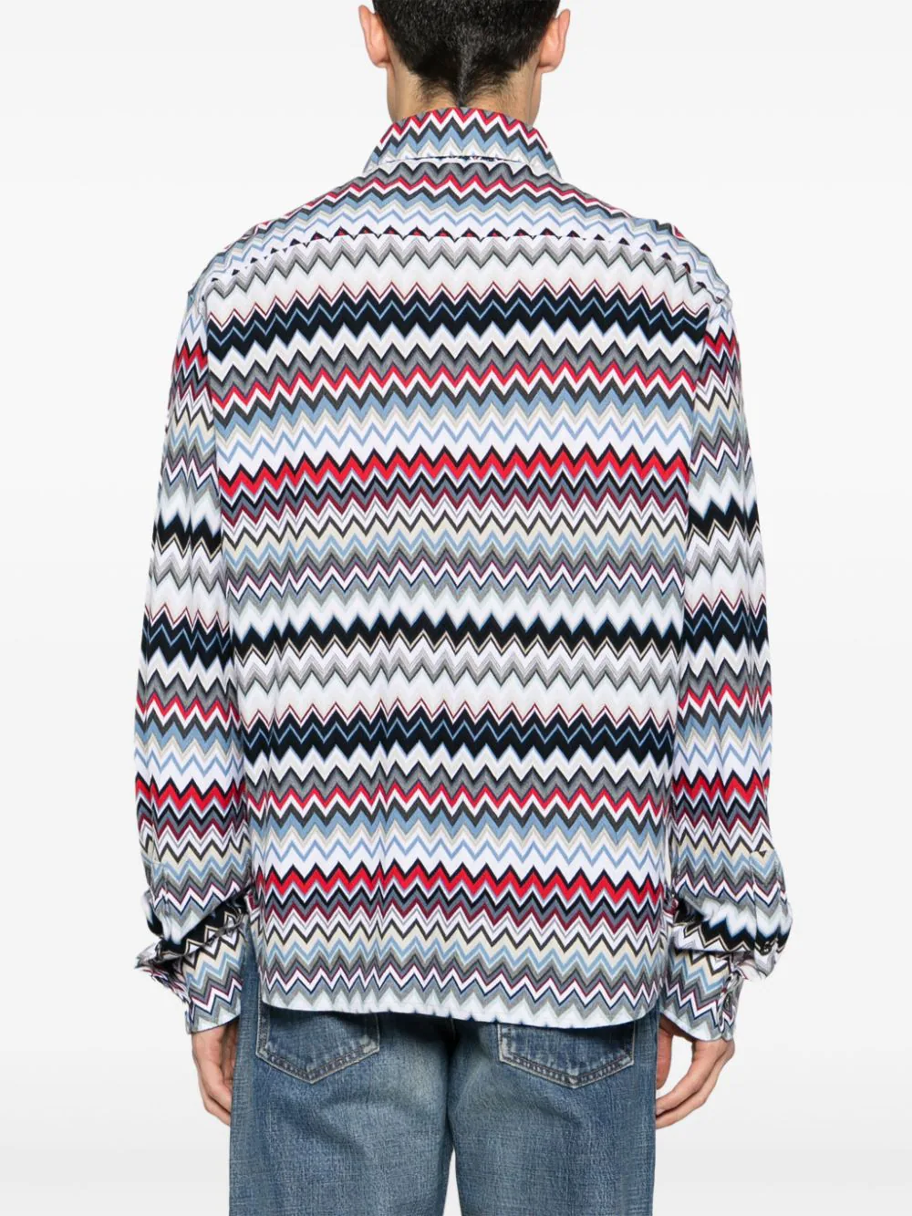 Chevron-Knit Cotton Shirt - Image 4