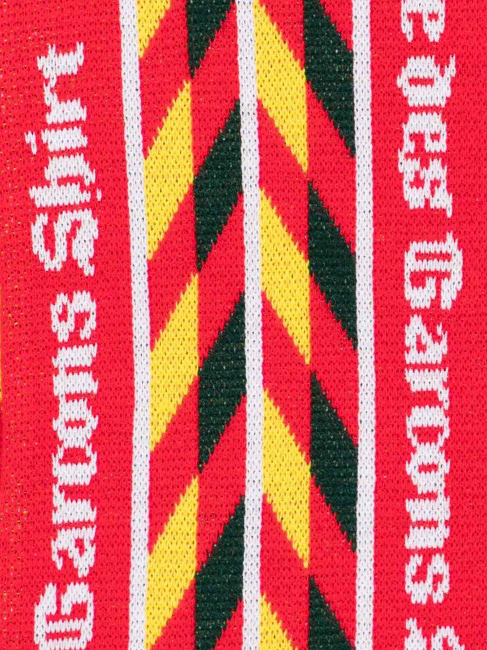 Chevron-Pattern Fringed Scarf - Image 2