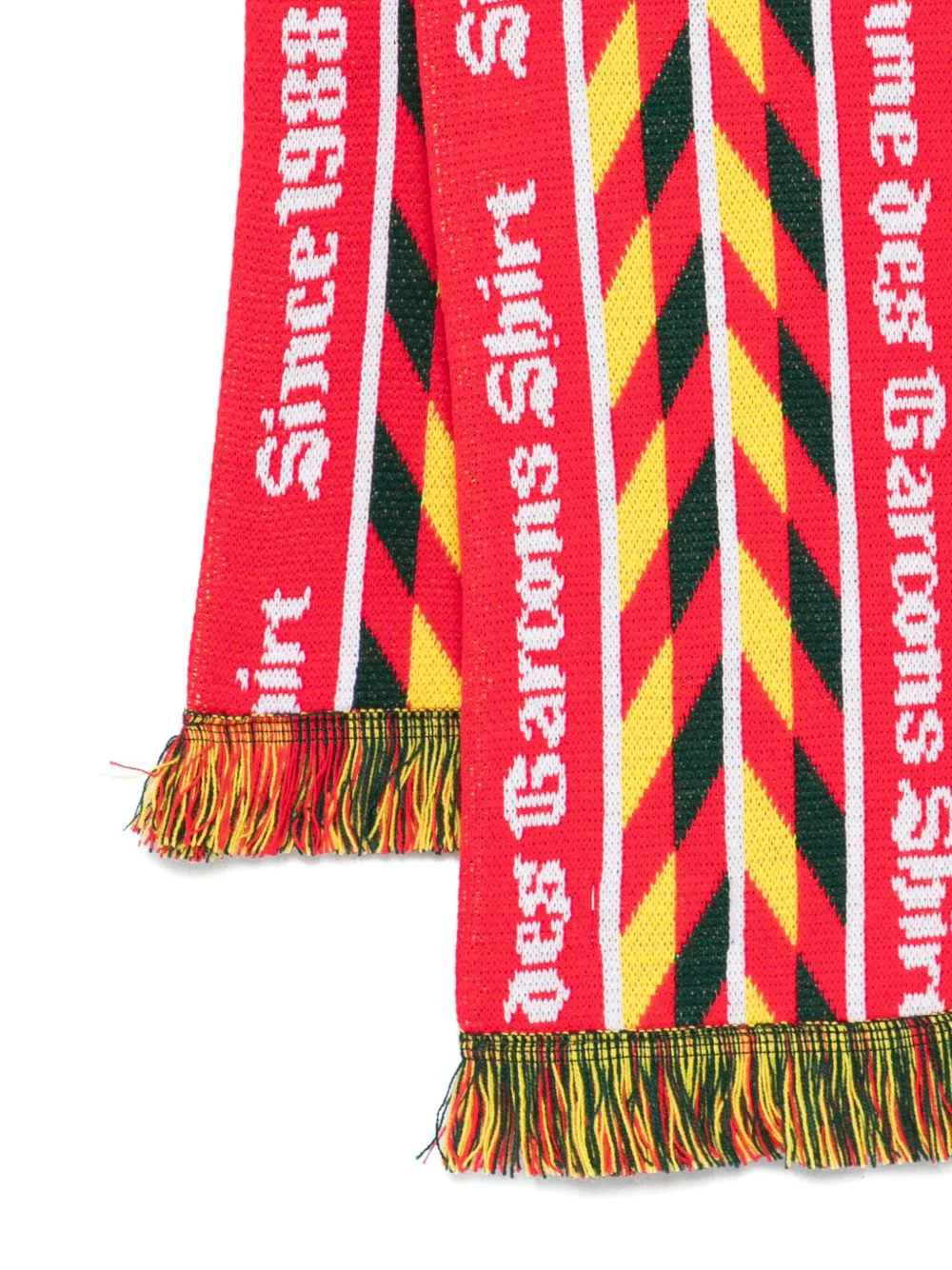 Chevron-Pattern Fringed Scarf - Image 3