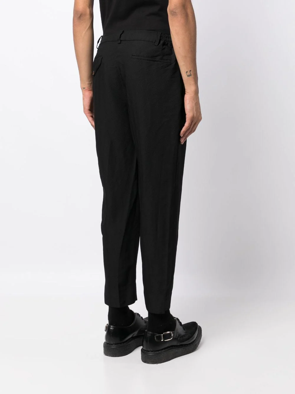 Chevron-Pattern Tapered Trousers - Image 4