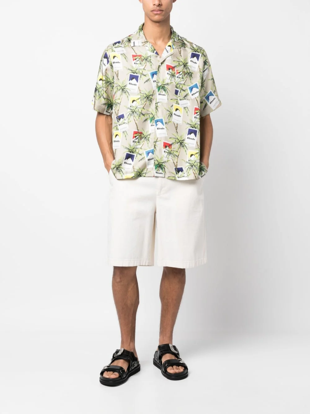 Cigarette-Print Silk Shirt - Image 3