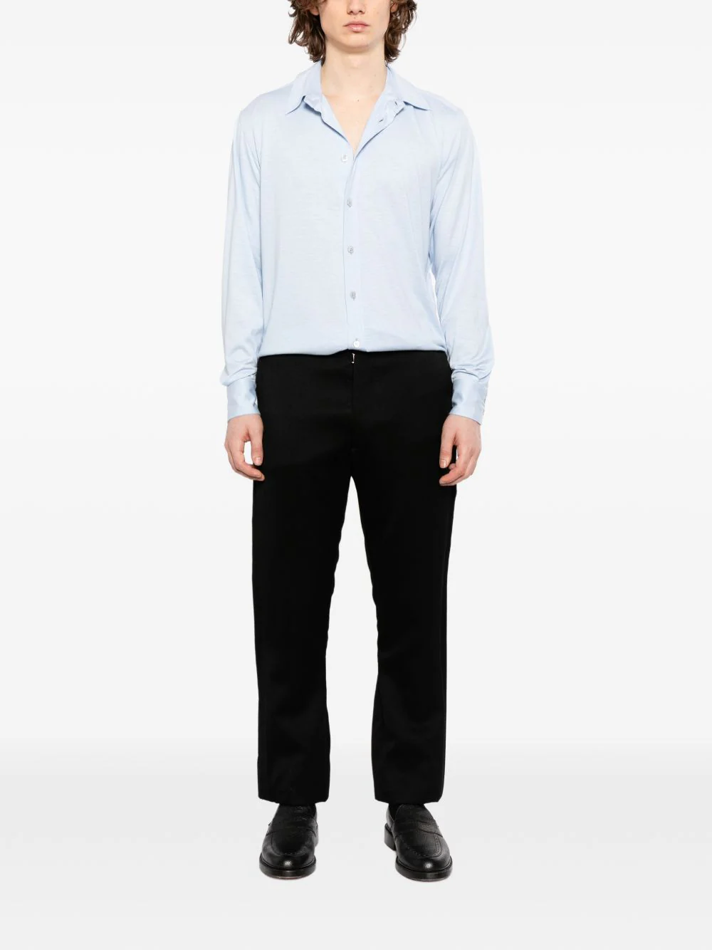 Classic Collar Long-Sleeve Shirt - Image 2