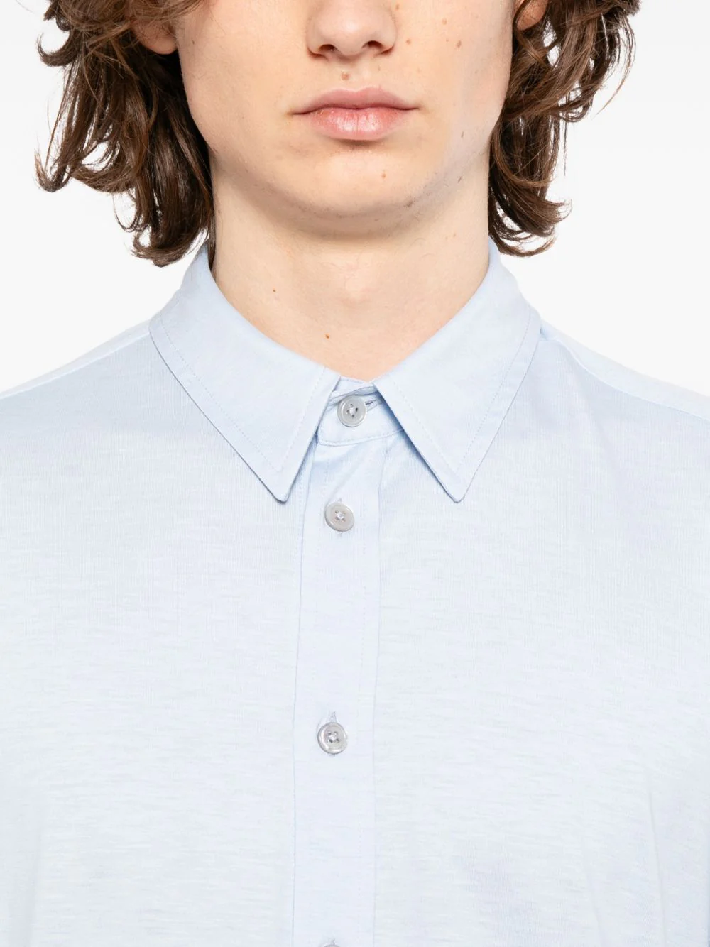 Classic Collar Long-Sleeve Shirt - Image 4