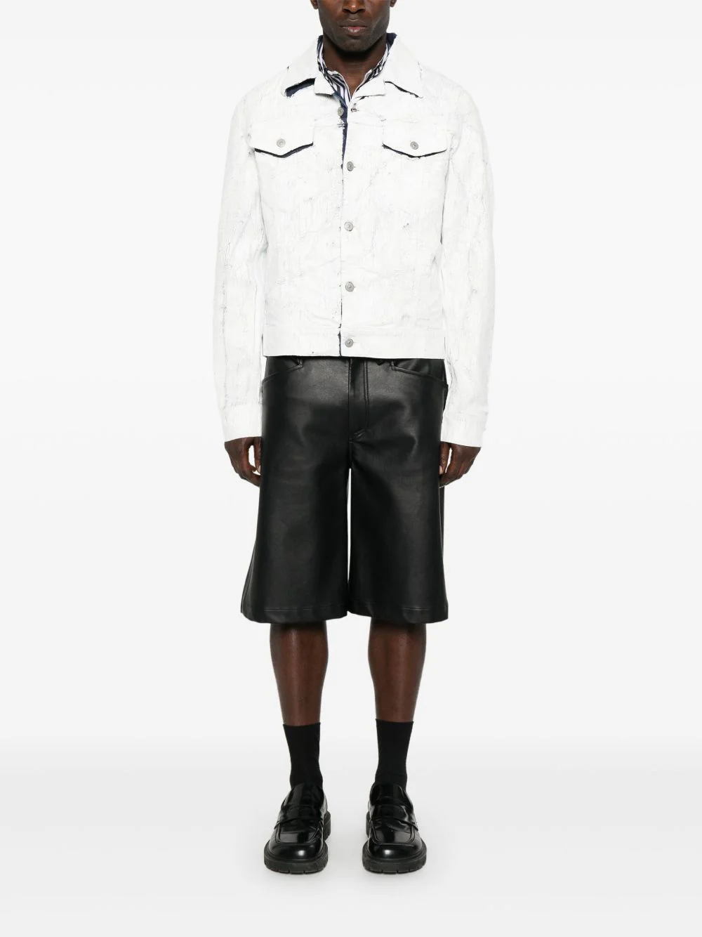 Coated Denim Jacket - Image 5
