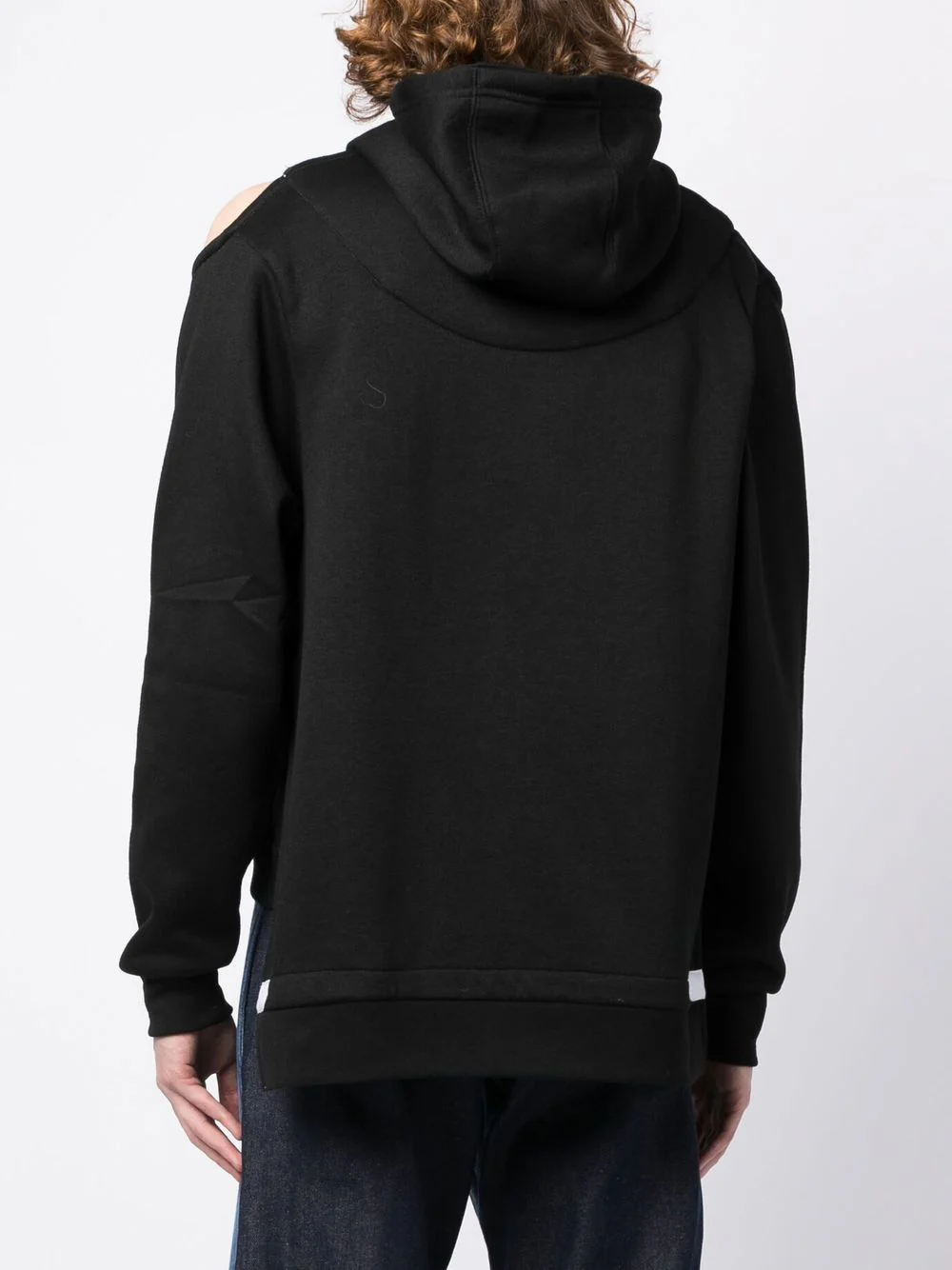 Cold-Shoulder Drawstring Hoodie - Image 4