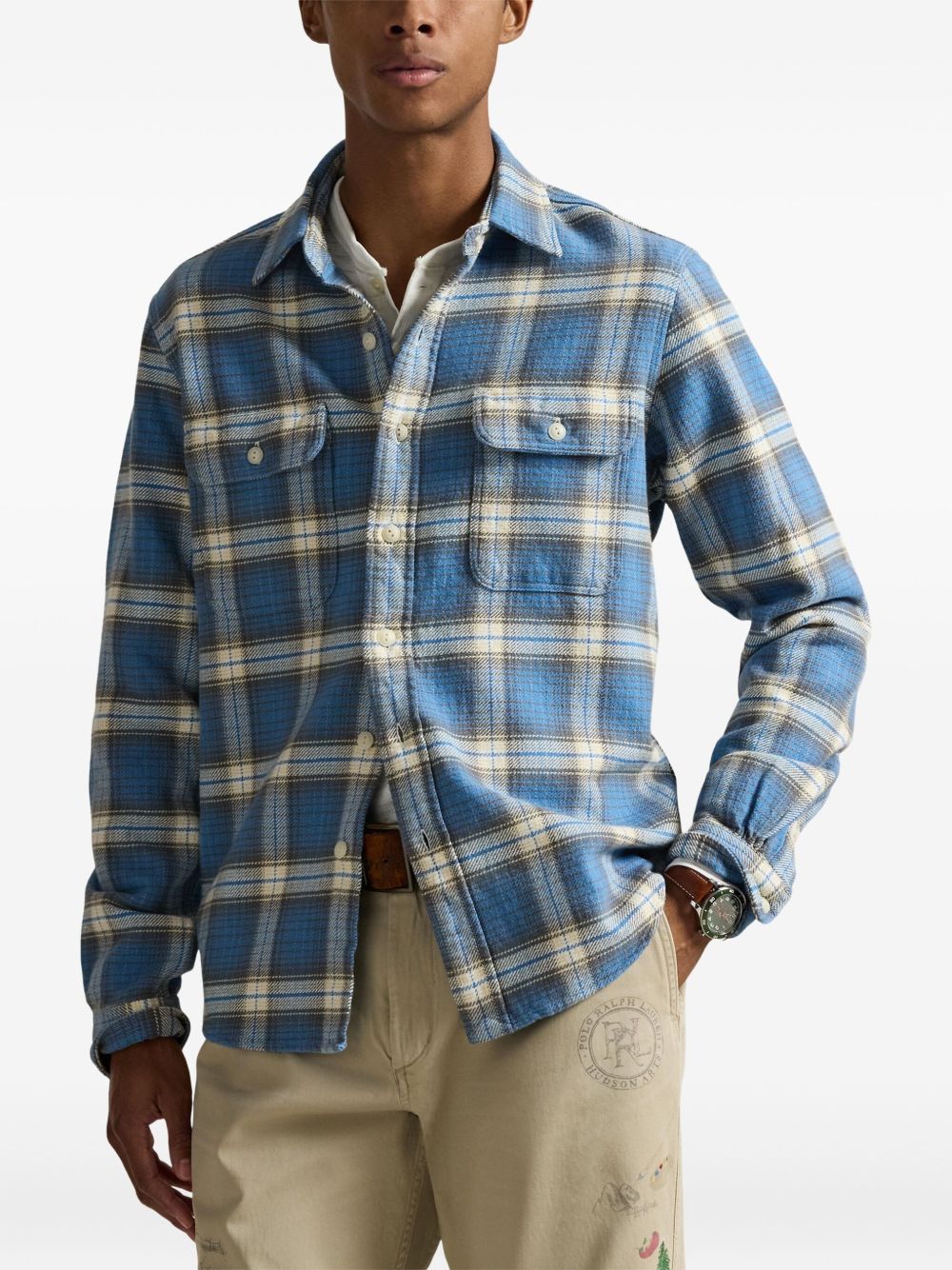 Collared Flannel Shirt - Image 4