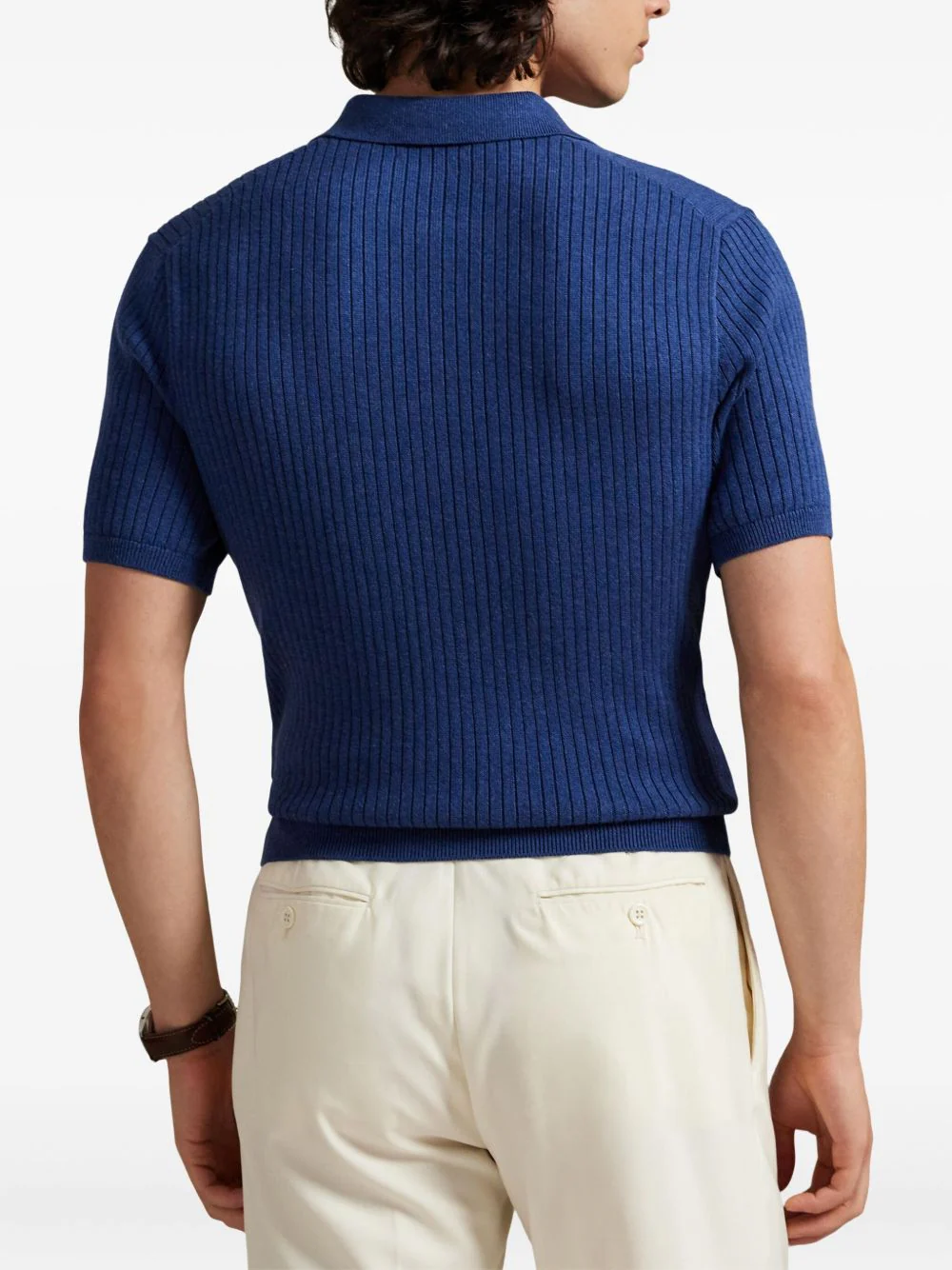 Collared Ribbed T-Shirt - Image 3