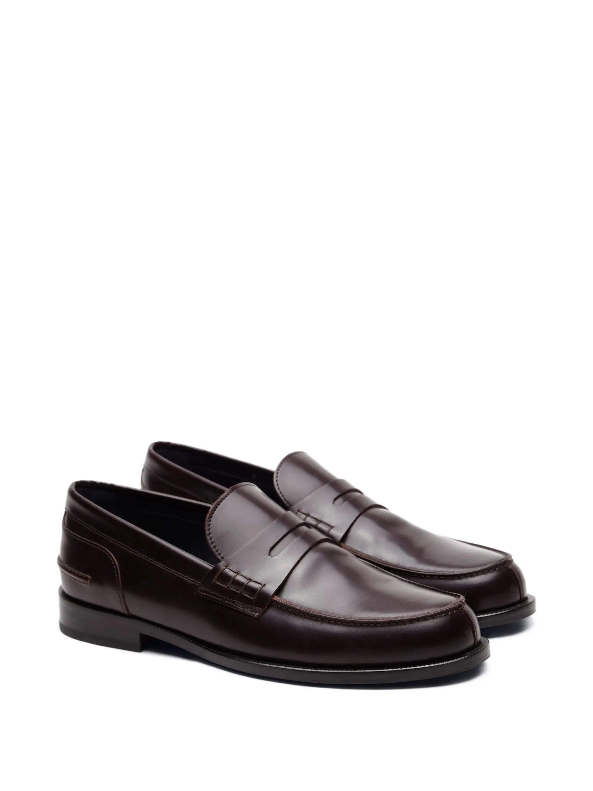 College Leather Penny Loafers - Image 2
