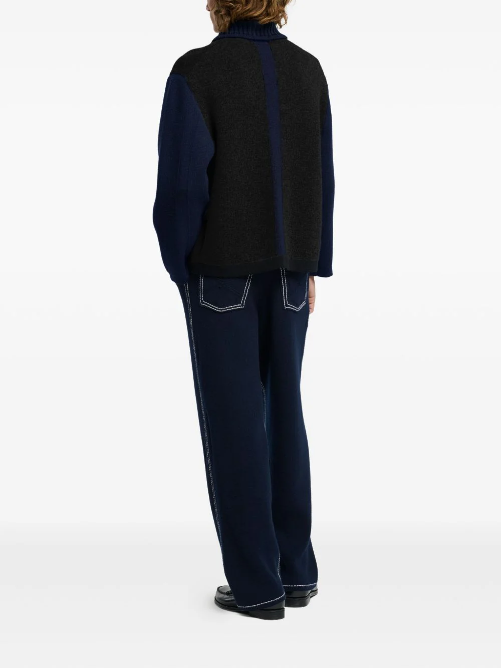 Colour-Block Button Cardigan - Image 5