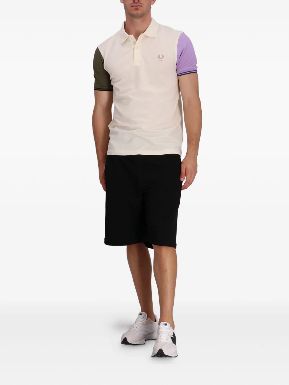 Colour-Block Cotton Polo Shirt - Image 2