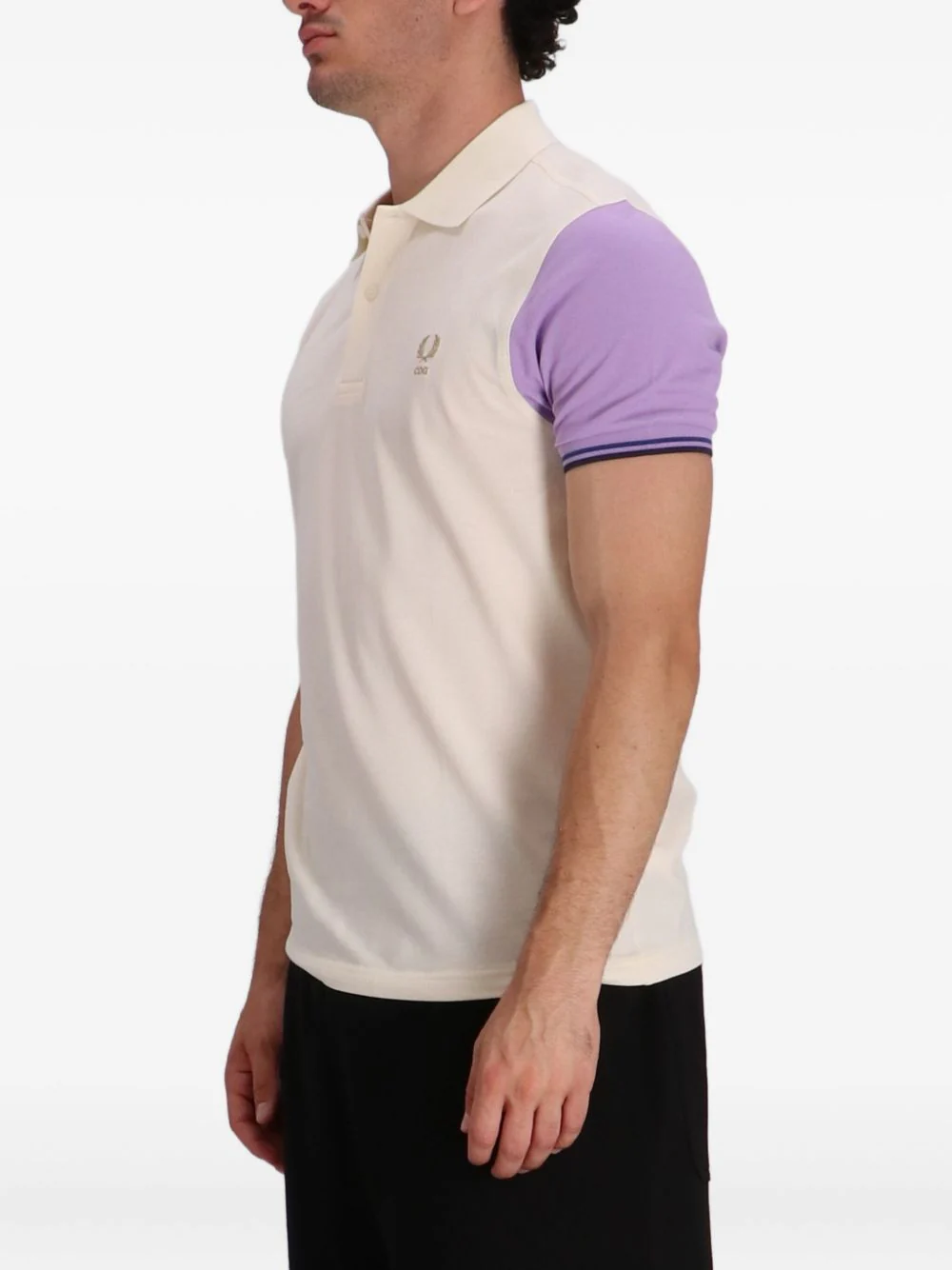 Colour-Block Cotton Polo Shirt - Image 4