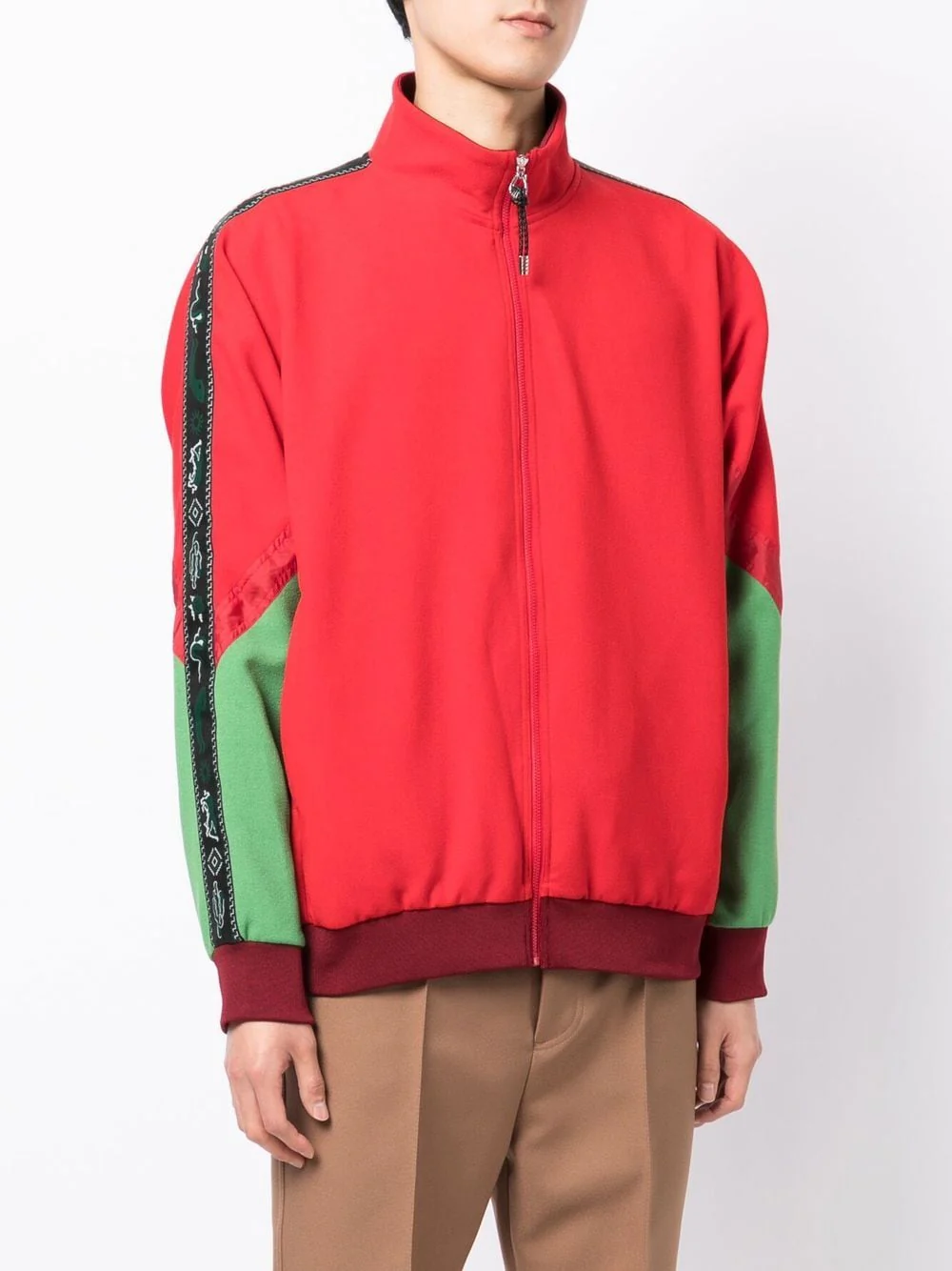 Colour-Block Half-Zip Jumper - Image 5