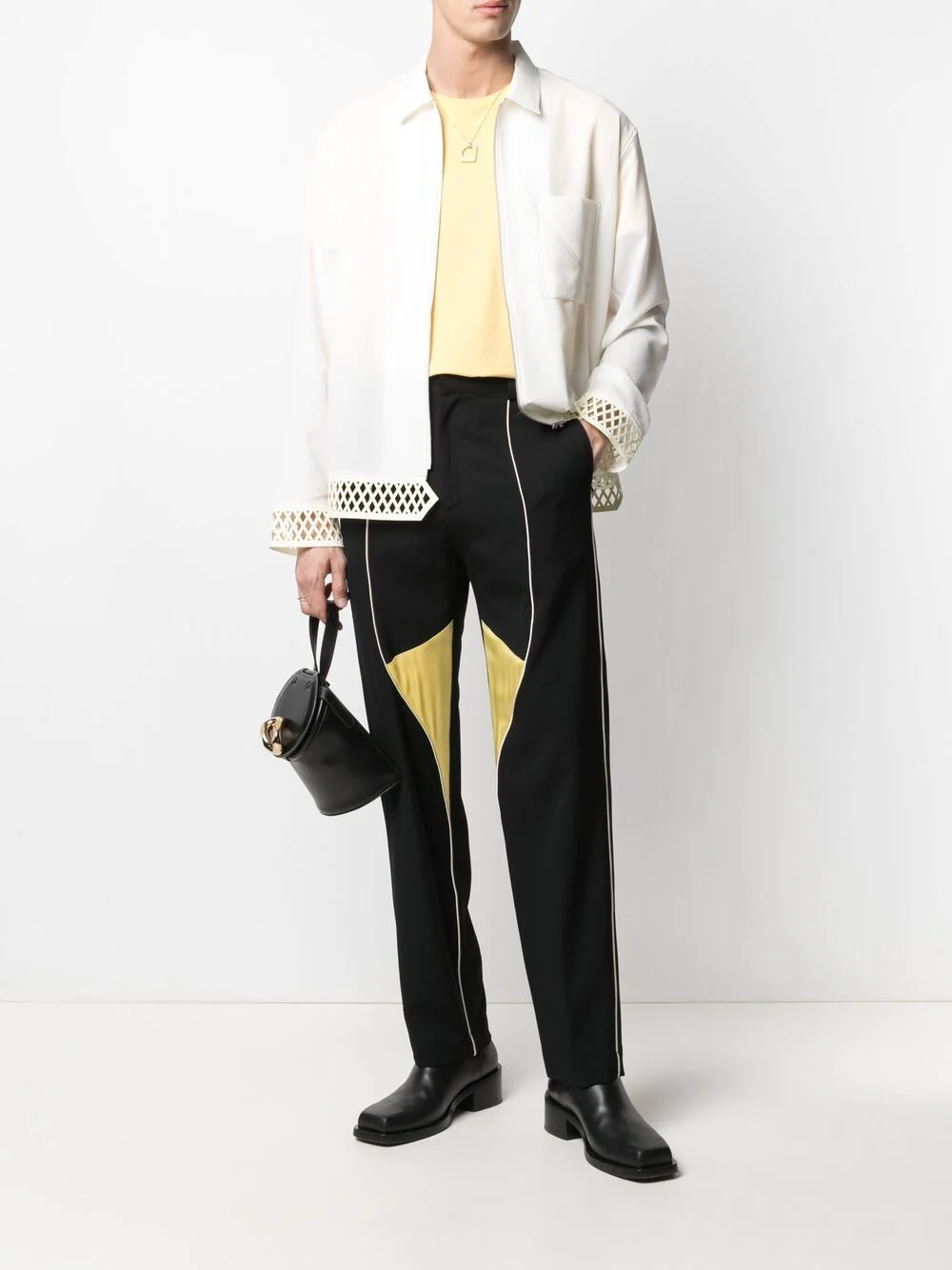 Colour-Block Straight Trousers - Image 4