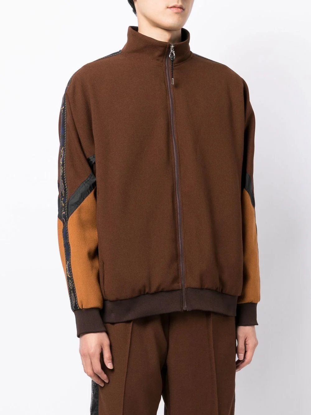 Colour-Block Zipped Sweater - Image 3
