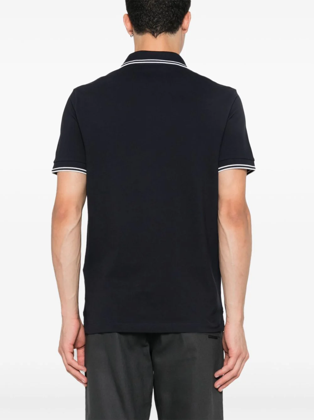 Compass-Motif Polo Shirt - Image 2
