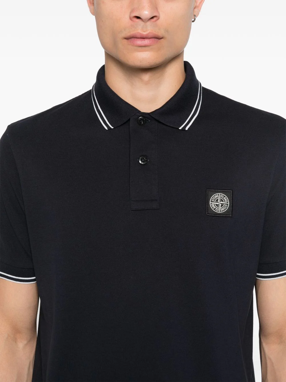 Compass-Motif Polo Shirt - Image 4