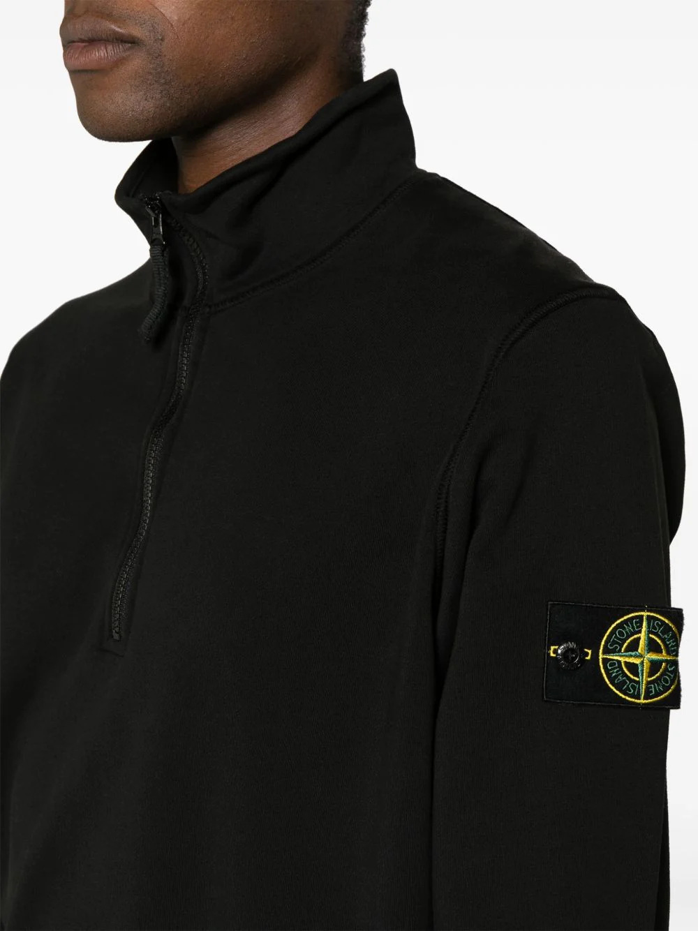 Compass-Patch Zip-Up Sweatshirt - Image 4