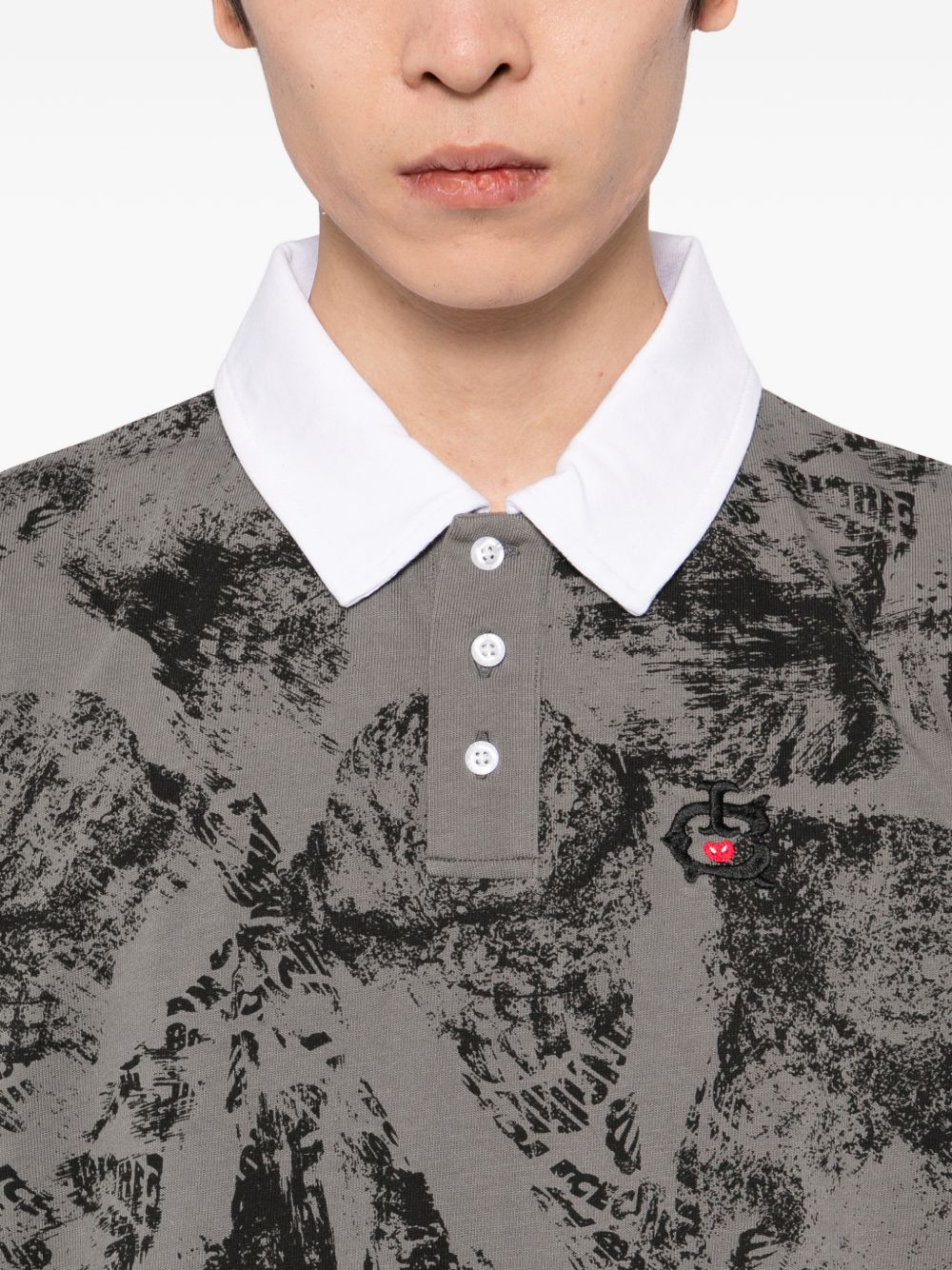 Cone-Stamp Polo Shirt - Image 3