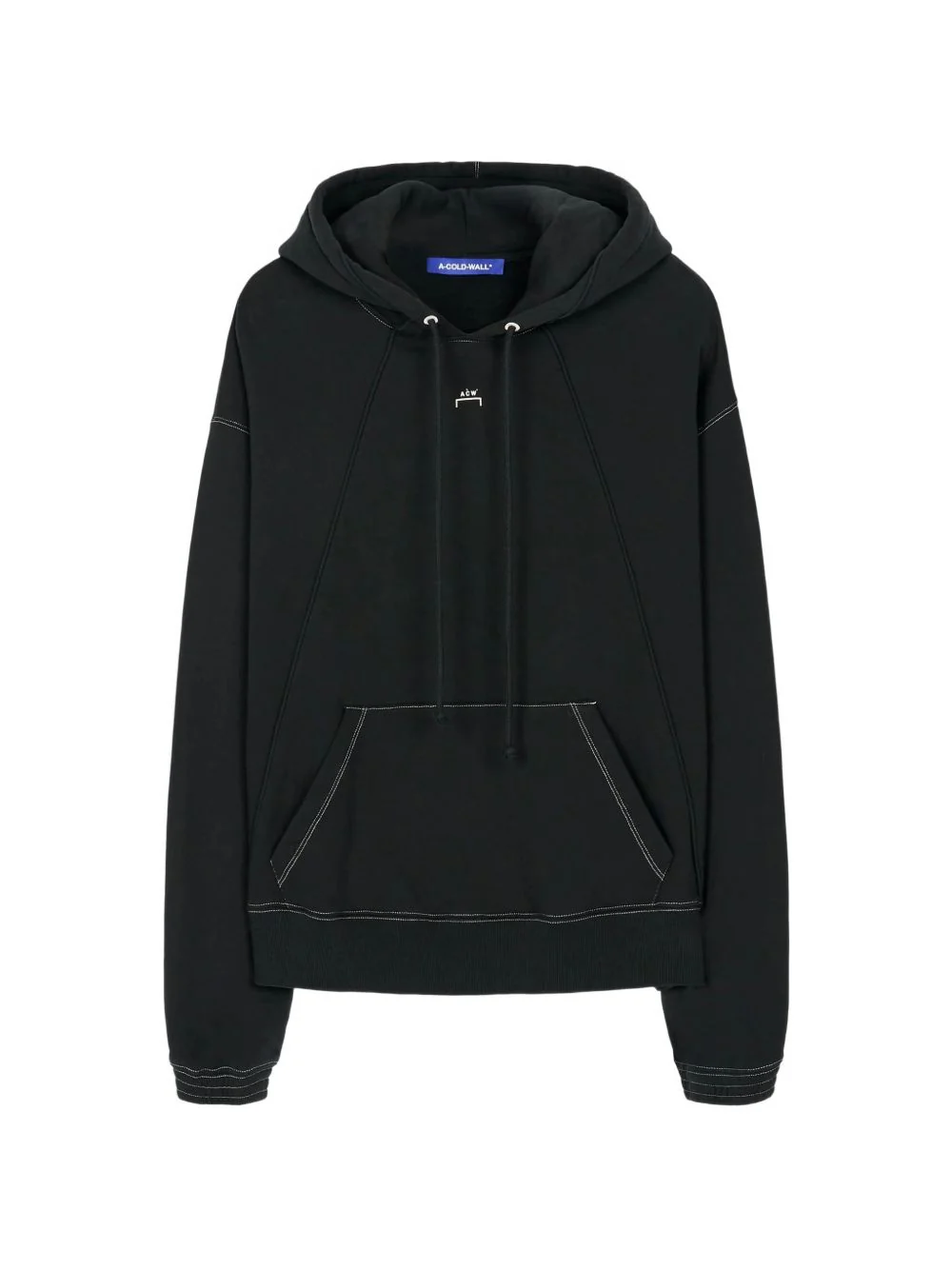 Contrast-Stitch Hoodie