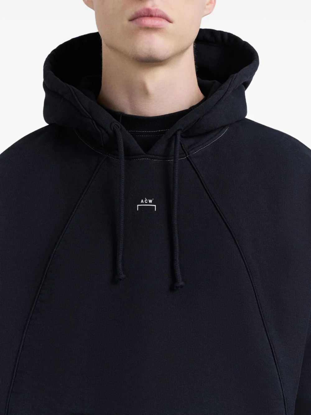 Contrast-Stitch Hoodie - Image 2