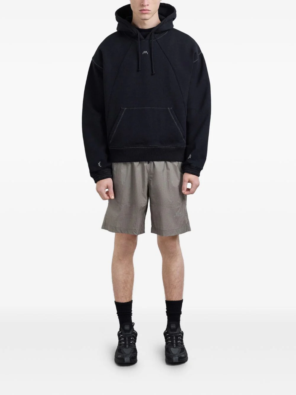 Contrast-Stitch Hoodie - Image 4