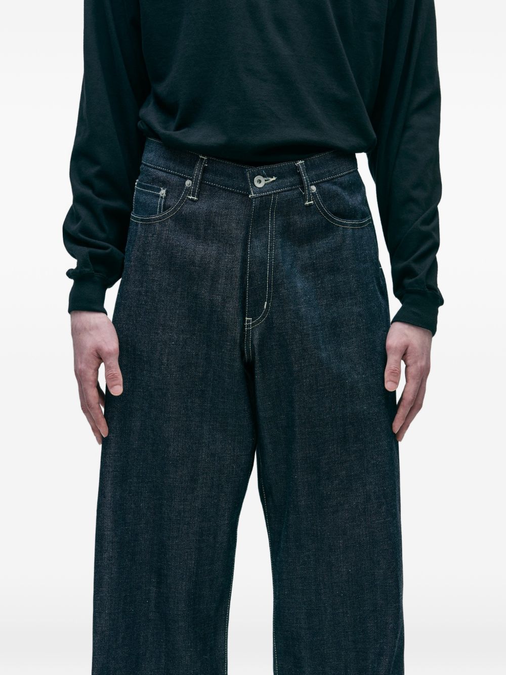 Contrast-Stitch Jeans - Image 2