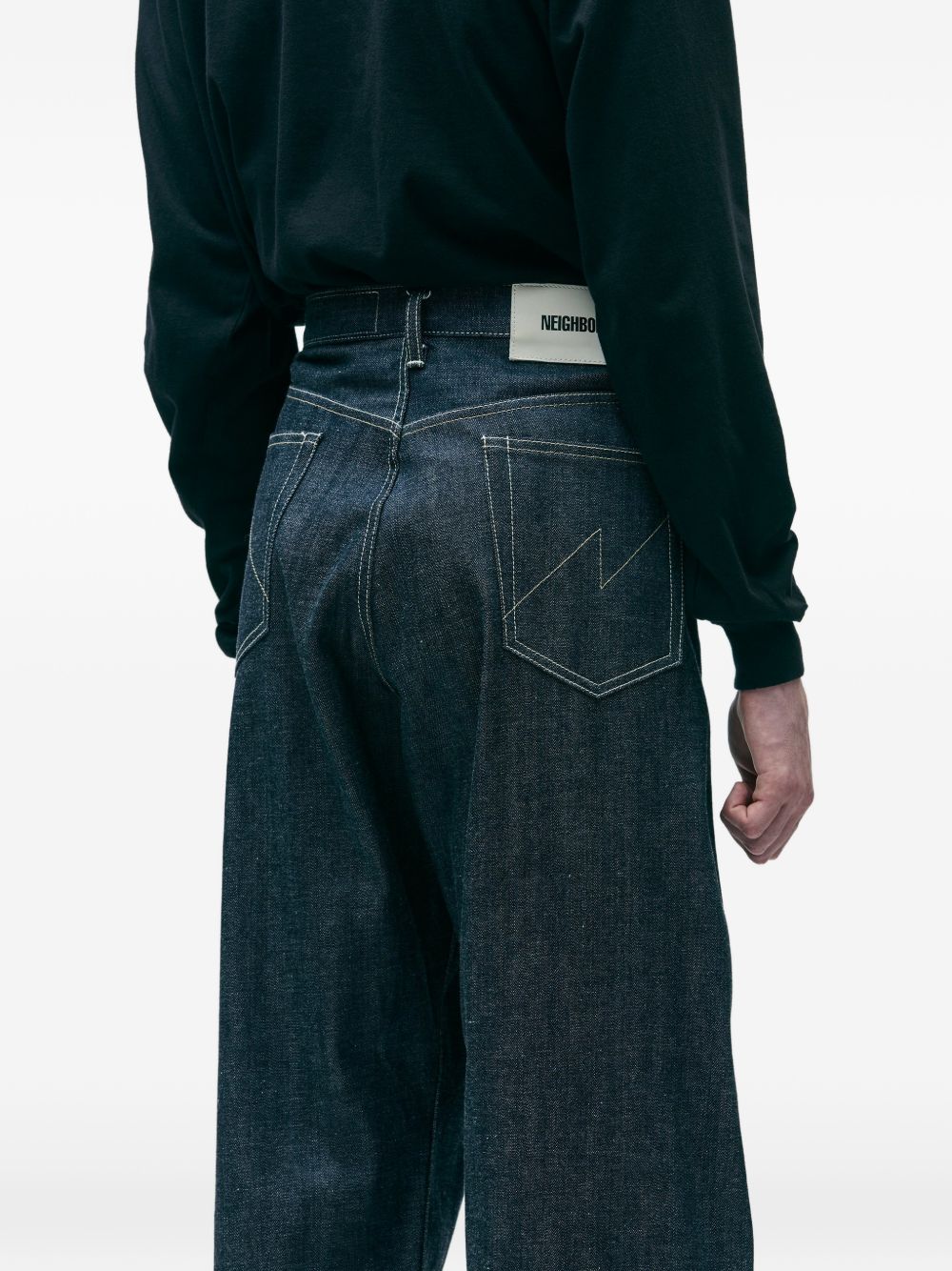 Contrast-Stitch Jeans - Image 3