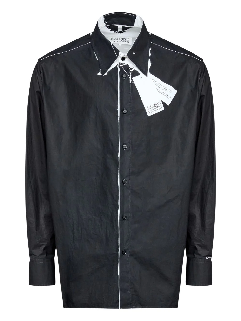 Contrast-Stitching Shirt