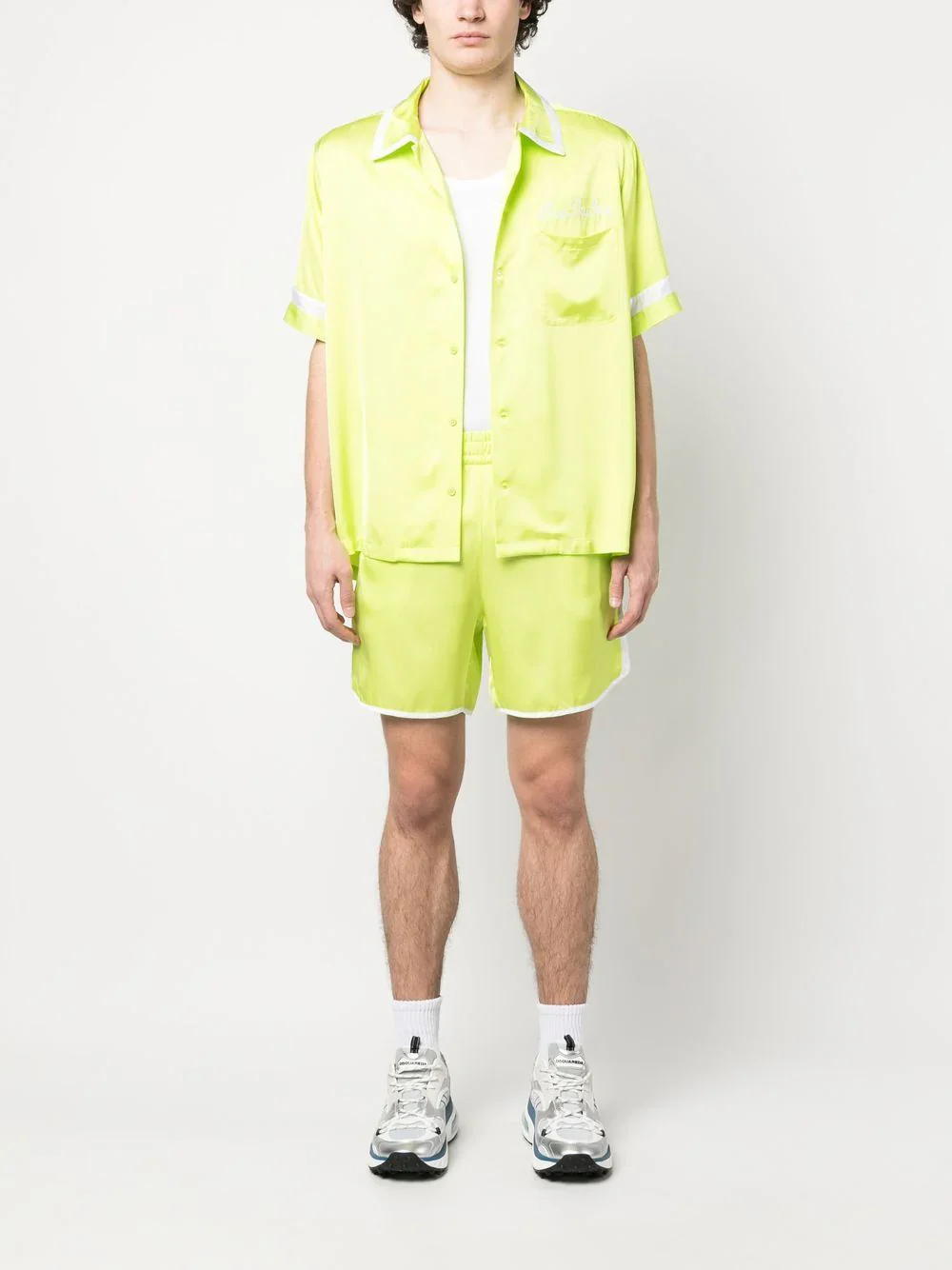 Contrasting-Sides Track Shorts - Image 2