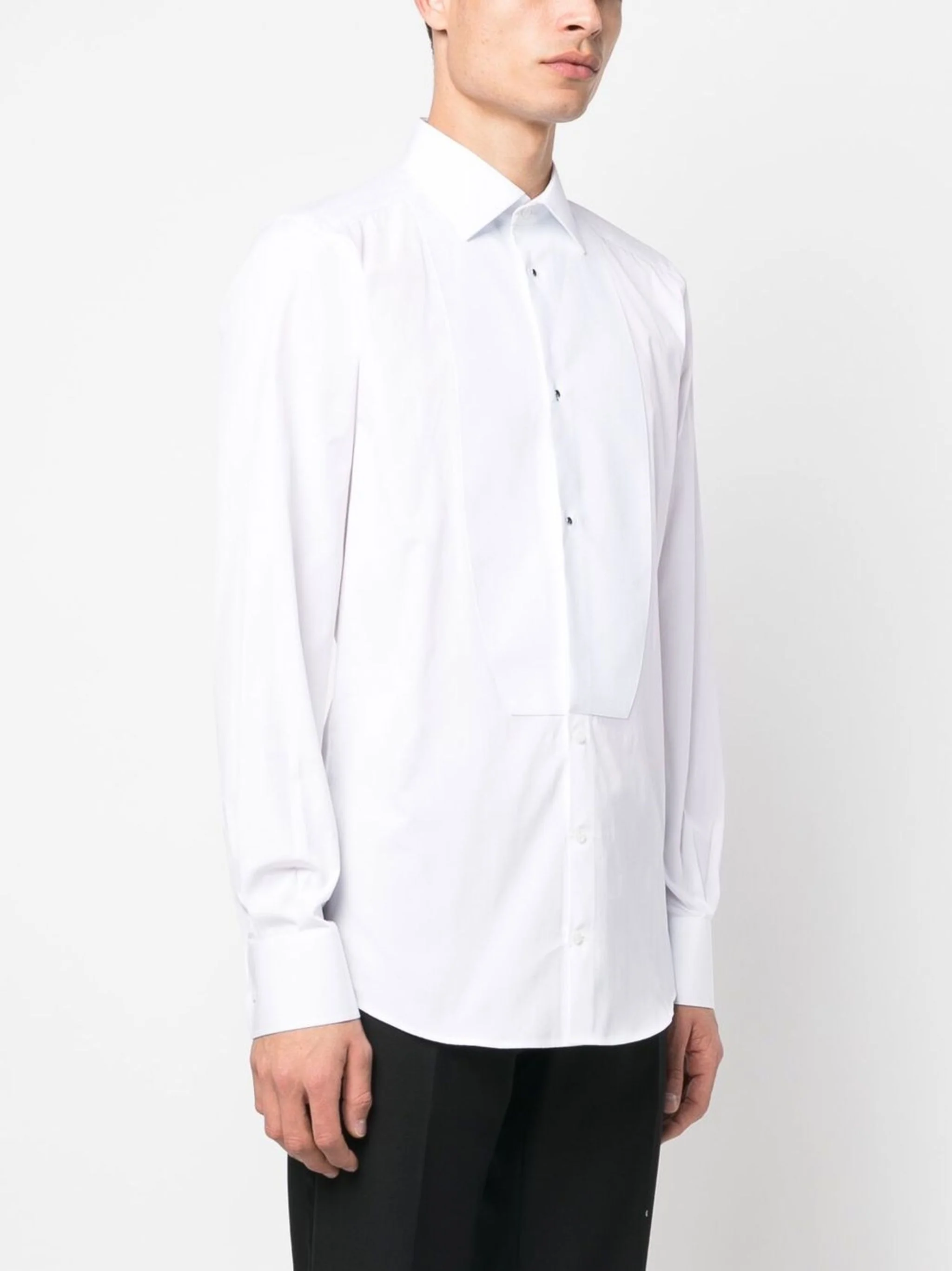 Contrasting Tuxedo Shirt - Image 3