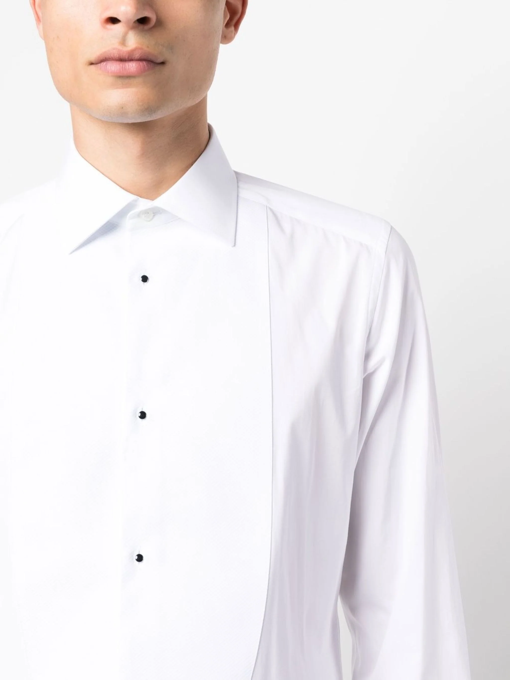 Contrasting Tuxedo Shirt - Image 5