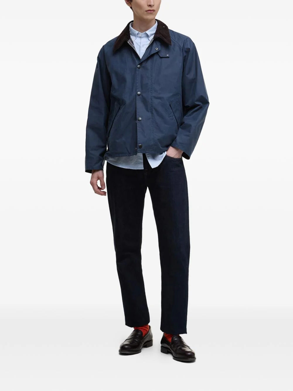 Corduroy Collar Cotton Jacket - Image 2