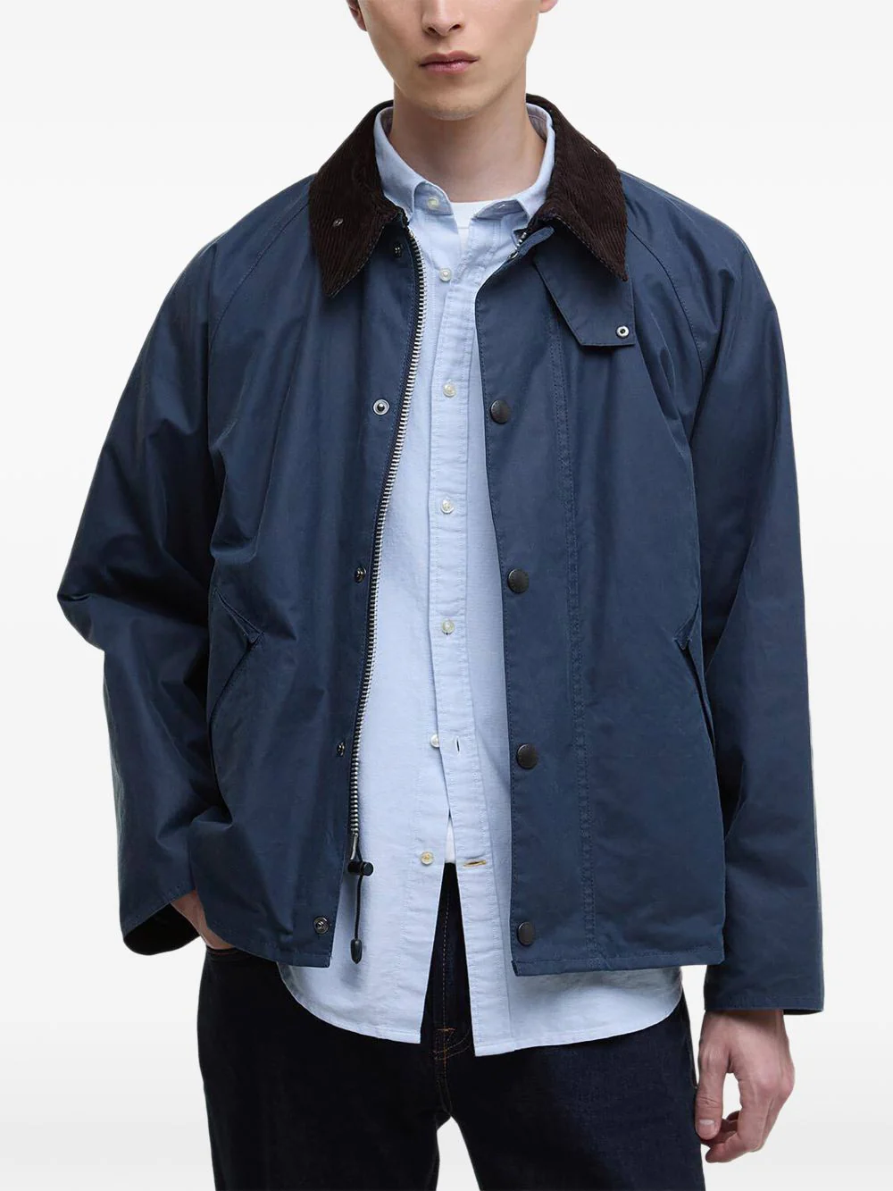 Corduroy Collar Cotton Jacket - Image 5