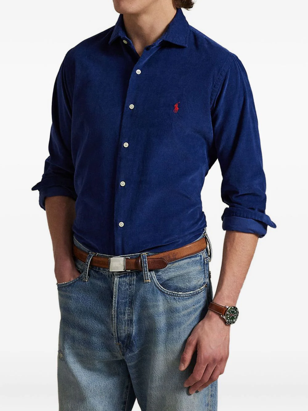 Corduroy Long-Sleeve Shirt - Image 2
