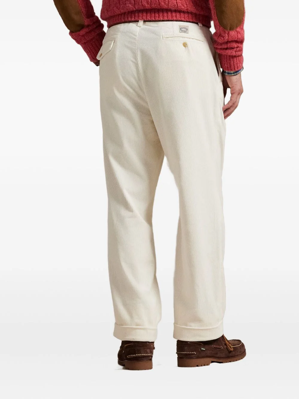 Corduroy Pleated Trousers - Image 4
