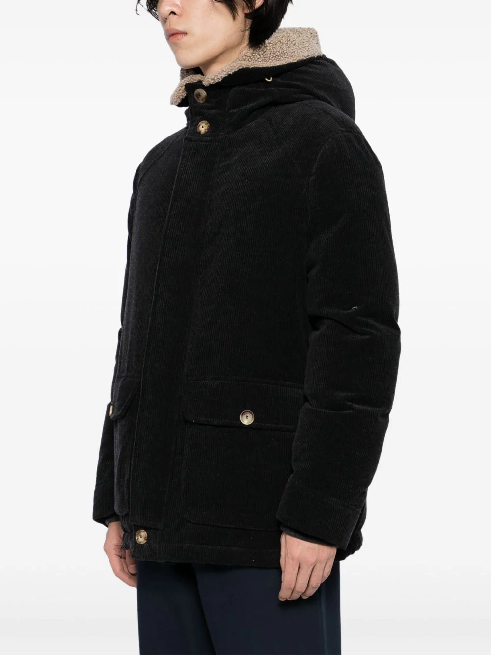 Corduroy Single Breasted Coat - Image 3
