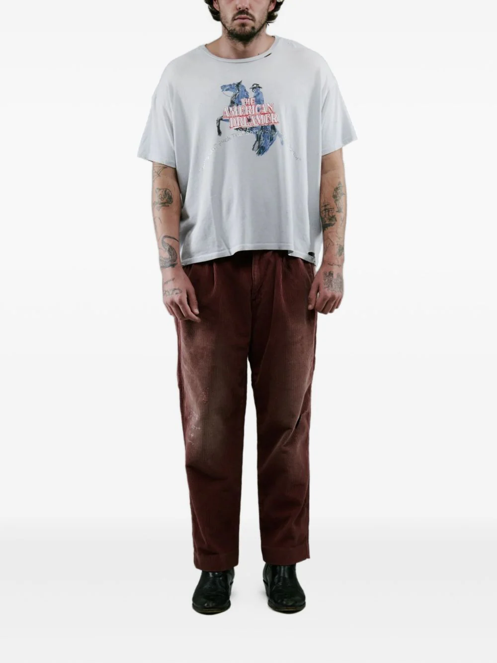 Corduroy Texture Trousers - Image 2