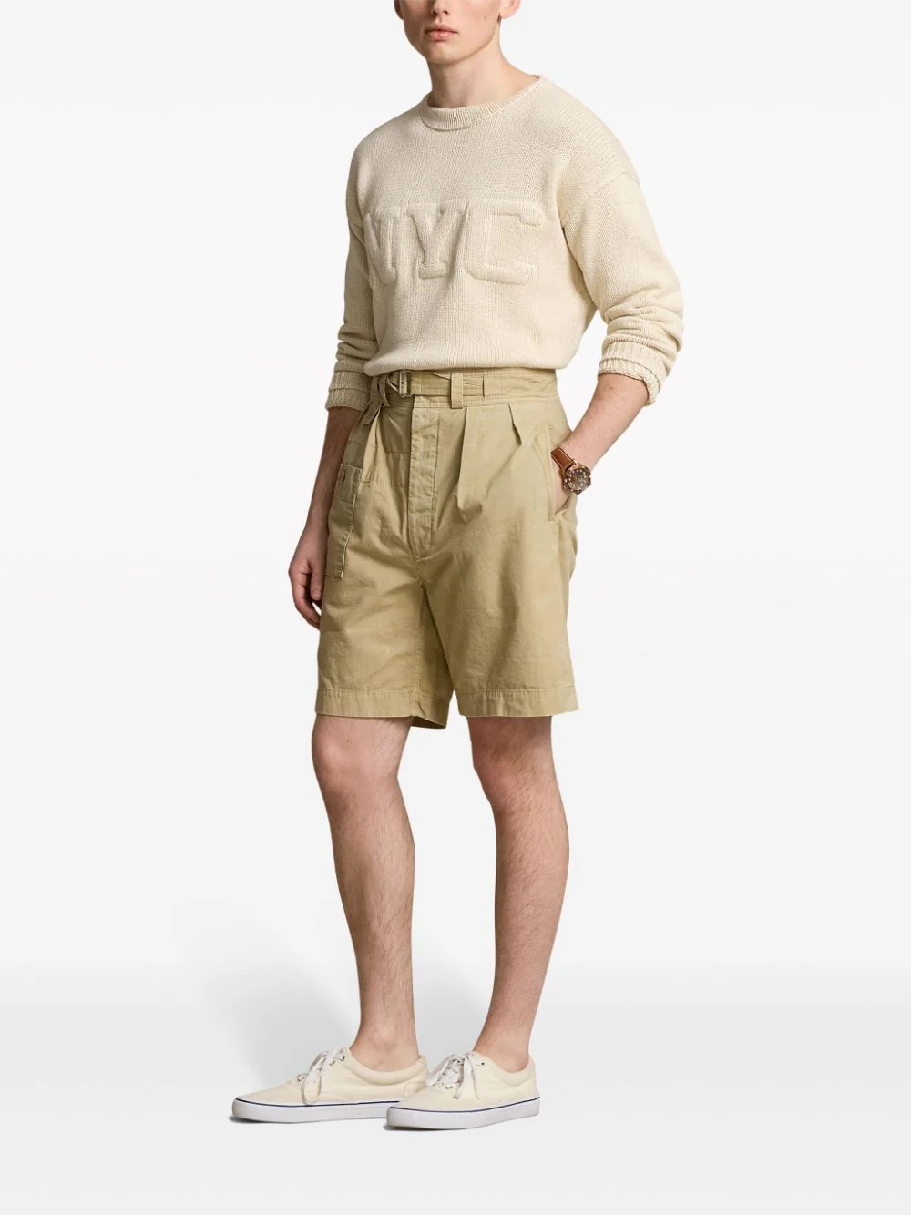 Cotton-Blend Long Sleeved Pullover - Image 2