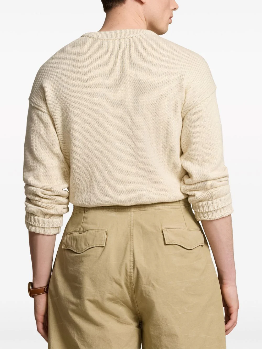 Cotton-Blend Long Sleeved Pullover - Image 4