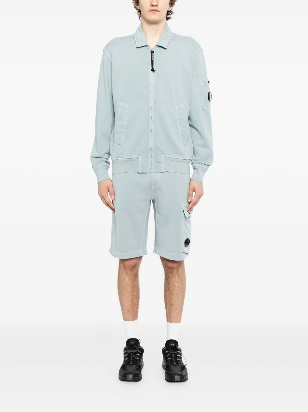 Cotton Diagonal Shorts - Image 4