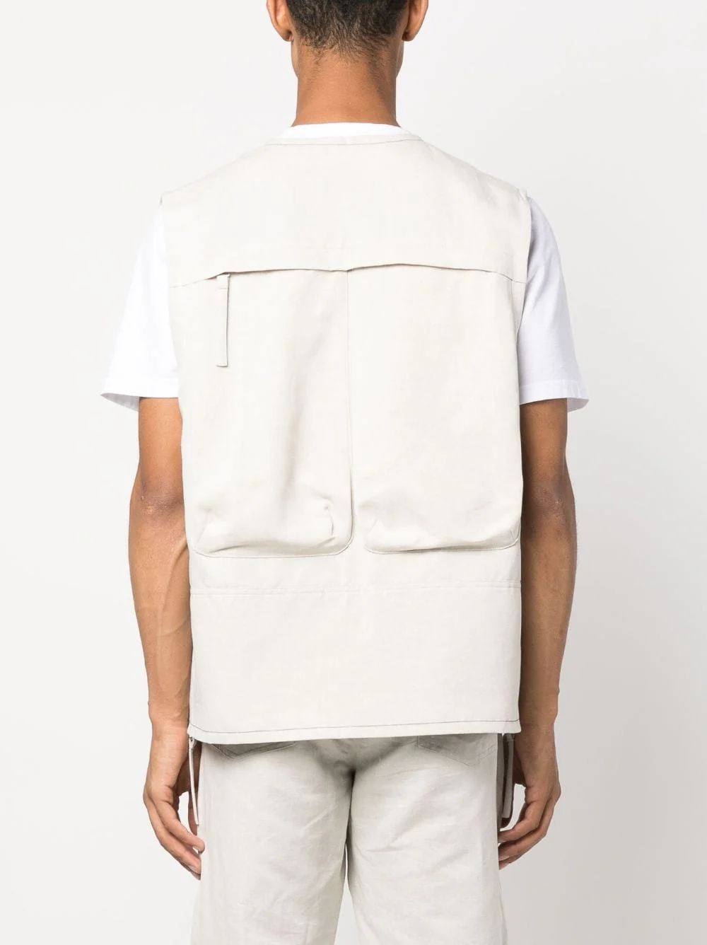 Cotton-Linen Cargo Gilet - Image 3