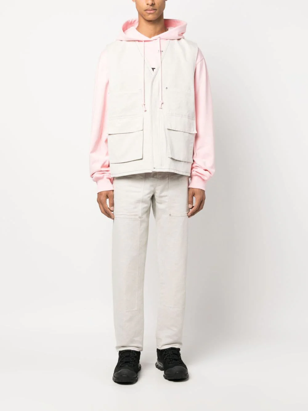 Cotton-Linen Cargo Gilet - Image 5