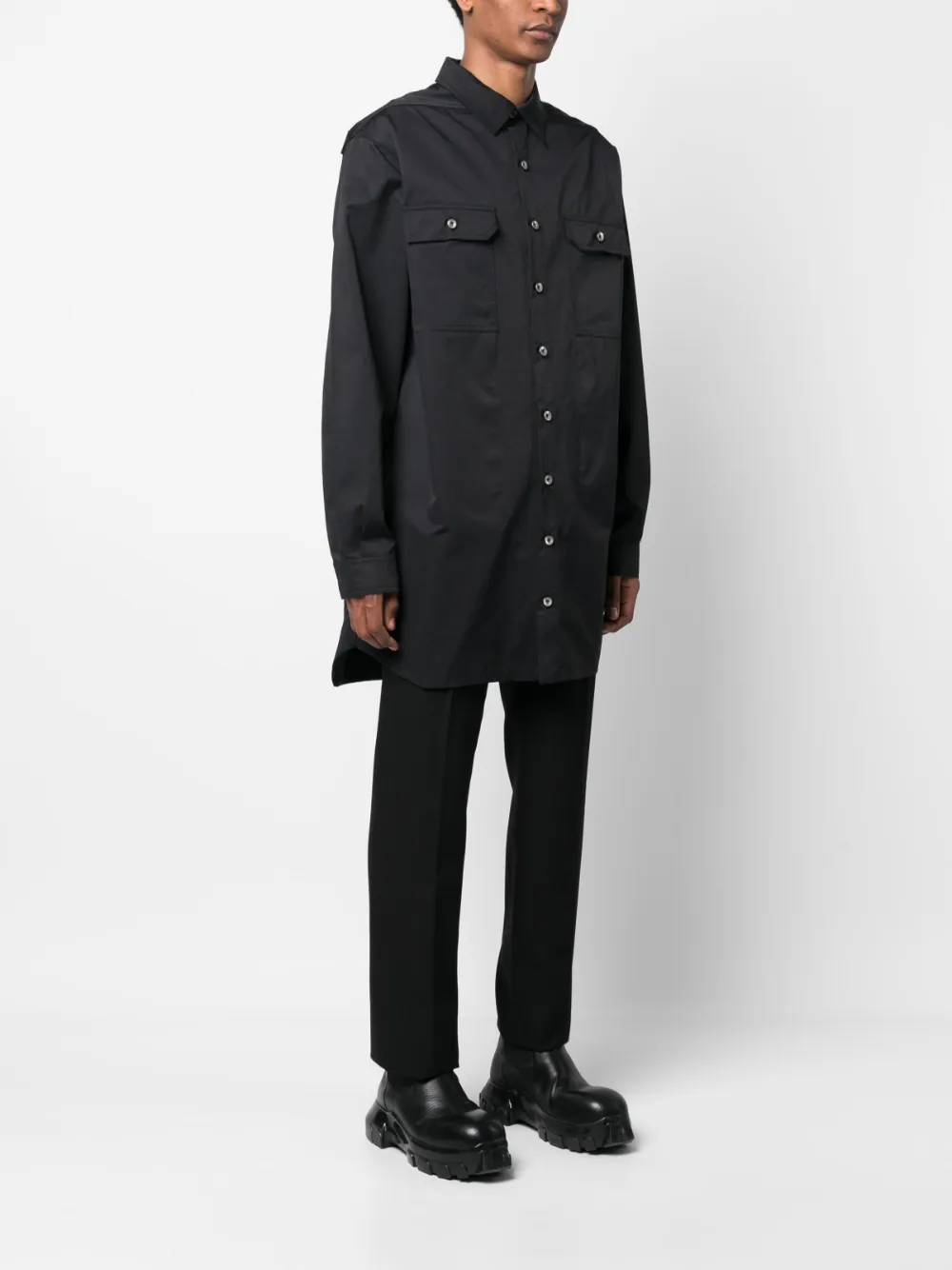 Cotton Shirt Jacket - Image 4