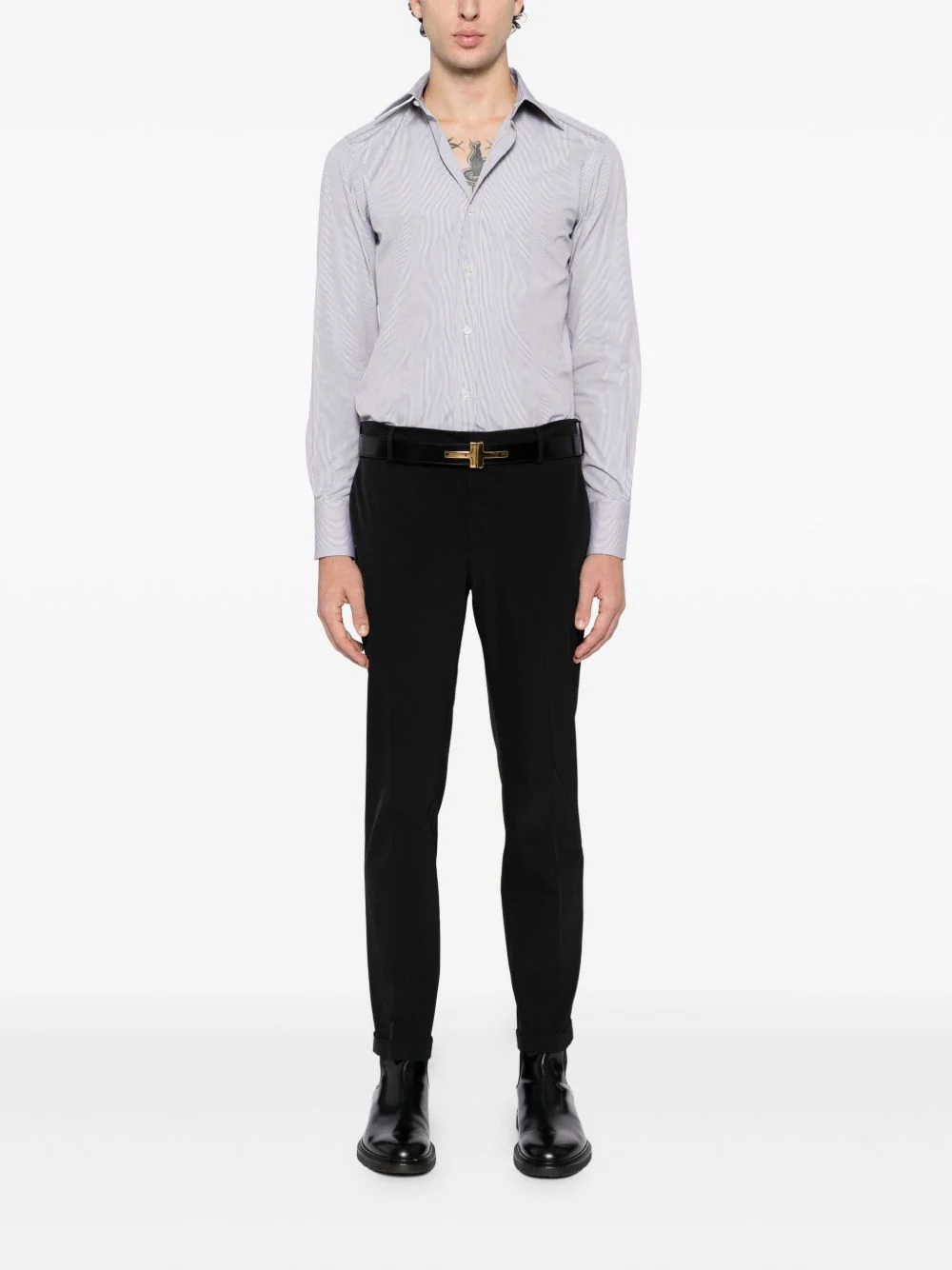 Cotton Striped Shirt - Image 3