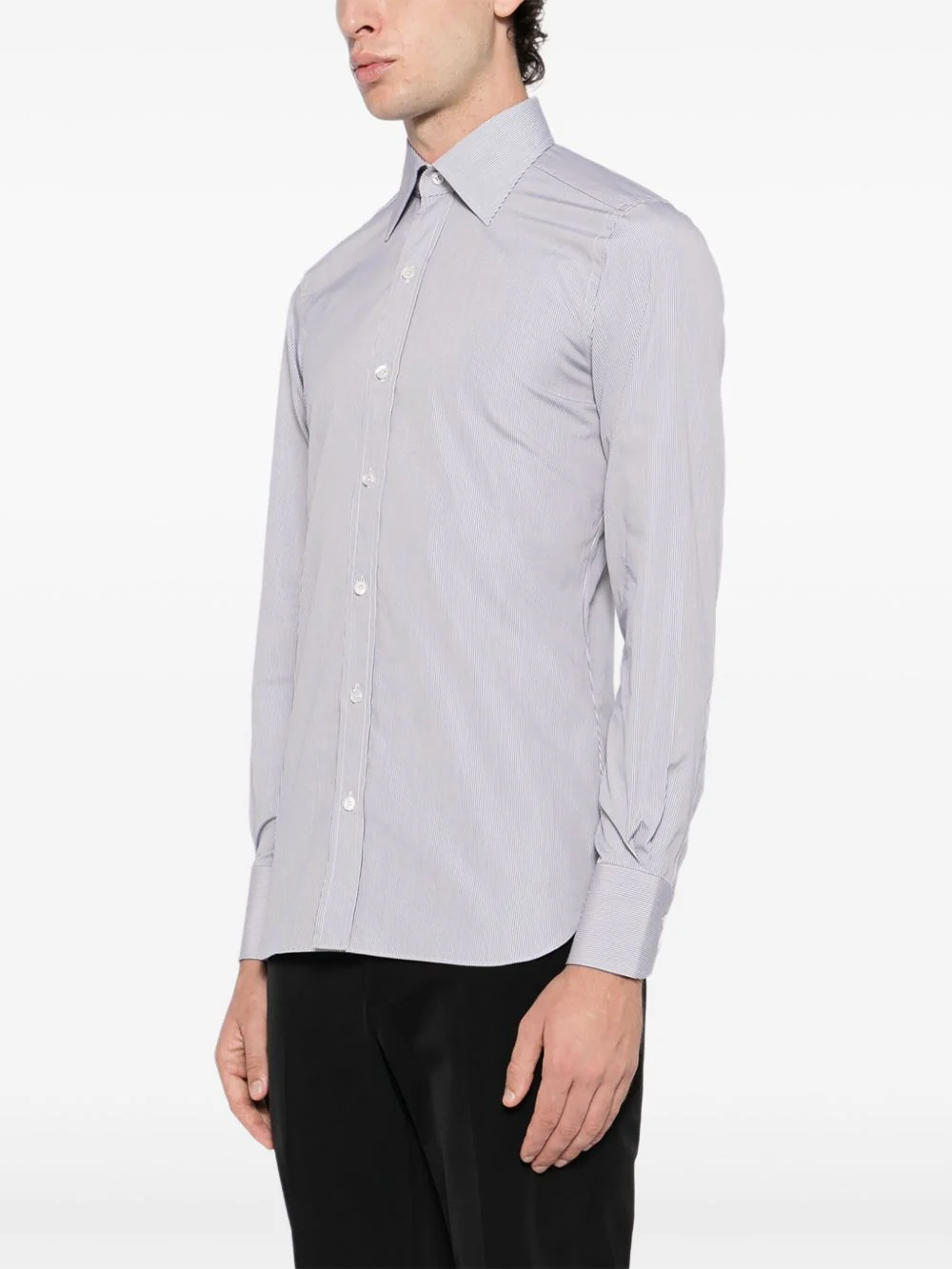 Cotton Striped Shirt - Image 5